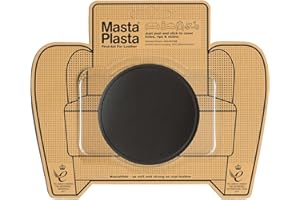 MastaPlasta Self-Adhesive Premium Leather Repair Patch - Dark Brown Circle 8cm x 8cm (3in x 3in). Your Instant Leather Repair Kit for Sofas, Car Seats, Handbags, Jackets & DIY