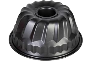 wenco Mini-Gugelhupfform 18 cm – Hochwertige Antihaftbeschichtung, Robuster Stahl, Gleichmäßige Wärmeverteilung, Klassisches grau, Ideal für Kleine Kuchen, Leicht zu Reinigen