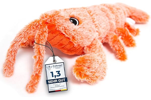 PetTec® Jouet Interactif Électrique - Jouet Poisson Homard à la Menthe - Jouets pour Chats - Jouet Chats Indoor