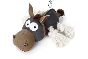 PUHOHUN Jouets pour Chiens grinçants pour Grands Chiens, Jouet en Peluche pour Chien à la Corde