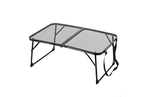 AKTIVE Table Basse Pliante Ultralégère, 60X40X25 cm, Anti-Basculement, Résistante aux Hautes Températures, Supporte 20 kg, Poignée de Transport, Verrouillage de Sécurité, Tables Pliantes