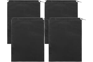 WY LIGHTING LEVEL 4 Sztuki Worków na Buty ze Sznurkiem - Torby Podróżne Materiałowe, Oddychające Organizery, Duża Torba do Przechowywania, dla Mężczyzn i Kobiet, do Ochrony