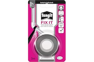 Tangit Fix It Nastro autoagglomerante per isolare perdite, Nastro isolante per riparazioni rapide, utilizzabile anche su superfici umide, 1 blister da 3 m