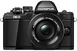 Olympus OM-D E-M10 Mark II Kit, Micro Four Thirds System Camera (16 Megapixel, 5-Axis Image Stabilisation, Electronic Viewfinder) + M.Zuiko 14-42 mm EZ Zoom Lens, Black