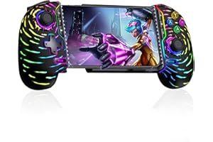 HELLCOOL Controlador móvil de juegos para iPhone y Android, controlador de teléfono para Xbox/Steam/GeForce Now/MFi Apple Arcade/Roblox, controlador de juego de teléfono inalámbrico con joystick de