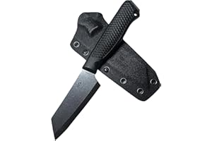 SK Wild Ones® Outdoor Küchenmesser - Jagdmesser Feststehende Klinge - Survival Messer Outdoor Griff Schnibbeln - Outdoormesser Feststehend - aus 440C-Stahl Gemüsemessser Camping Andhri Schwarz