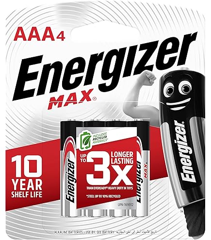 AAA「#AAABEST」 Energizer Max AAA Alkaline Battery 4 ea (Pack of 2) : Amazon