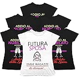 Pack Tshirt Addio al Nubilato - Futura Sposa - Brave Ragazze da Domani - Sposa - Maglietta Addio al Nubilato - Maglietta Dive