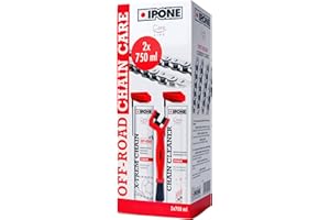 ‎IPONE IPONE - Reinigungsset für Geländemotorräder - Chain Cleaner 750ml + X-Trem Chain Off-Road 750ml + Kettenbürste