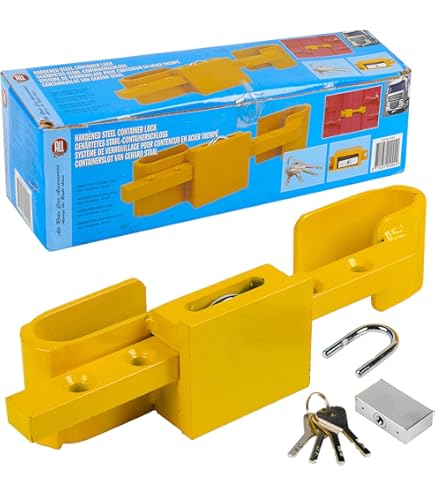 Heavy Duty Outdoor Padlock With 3 Keys - Weatherproof Security Lock For Storage Units & Gates