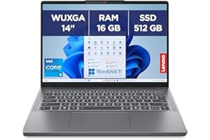 Lenovo IdeaPad Slim 3 14IRH10 - Ordinateur Portable 14'' WUXGA (Intel Core i5-13420H, RAM 16Go, SSD 512Go, Intel UHD Graphique, Windows 11 Home) Clavier AZERTY Français - Gris