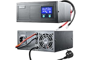 Notstromversorgung UPS EXTRALINK Piorun 1000VA/800W Wechselrichter Reiner Sinus 12VDC USV Inverter LCD Integrierter Schutz CPU-Steuerung unterbrechungsfreie Spannungsversorgung USV Stromversorgung