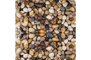 LIHAO Gravier pour Jardin, Pierres Décoratives Cailloux pour Jardinière Plantations - Multicolore, 460g