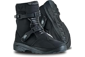 MCW Gear Adventure Boots Low CE Approved, Water-Resistant, Flexible & Durable Motorcycle Riding Boots