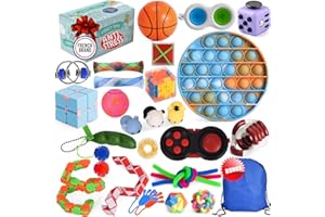 THE FRENCH WAY Fidget Toys Pack – Fidget Box of Stress Toys to Help with Anxiety & Boost Concentration – Sensory Toys for Autism – ADHD Fidget Toys for Kids & Adults – Ideal as Party Bag Fillers & Prizes at School