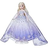 Disney Princess Style Series, bambola Holiday Elsa, accessori per fashion doll, da collezione, giocattolo per bambini dai 6 a