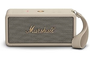 Marshall Middleton Altoparlante Bluetooth wireless portatile - Oltre 20 ore di riproduzione portatile - Impermeabile IP67 - Crema