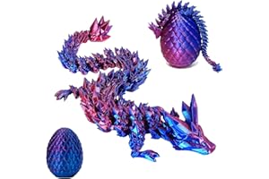 PRZRAO 3D-Gedruckter Drache, 3D Gedrucktes Drachenei, Überraschung Easter Dracheneier, Geheimnisvolle Drachen Spielzeug, 3D-Gedruckter Drache im Ei im Inneren Heimbüro, Erwachsene Kinder Geschenke Spielzeug