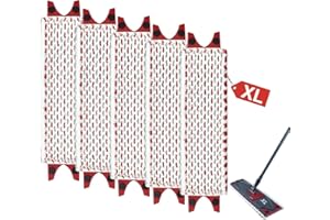 DLAIMI 5 Piezas Recambio Fregona para Vileda Ultramax XL Mopa Microfibra Kit,Cubierta Extra Ancha del Trapeador De Microfibra para Todos Los Pisos Duros Y Conveniente para Las Lavadoras