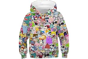 EUDOLAH Sudaderas para Niños 4 a 13 Años con Capucha Otoño Invierno Jerséis Sueltos Linda Adolescentes Niño tracksui acogedora