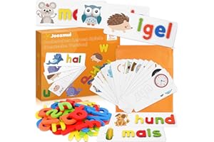 Joozmui Jouets pour Enfants à partir de 3 4 5 6 7 Ans, Lettres d'apprentissage Jeux éducatifs