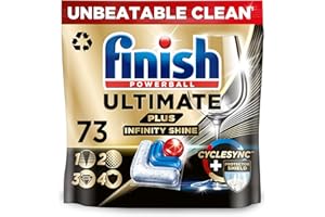 ‎FINISH Finish Ultimate Plus Infinity Shine Spülmaschinentabs Bulk | Duft: frisch | 73 Spülmaschinentabs | Für eine hervorragende Reinigung & Diamantglanz