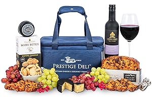 Cheese and Wine Selection - Hamper Gift - Cheese Lover - - Christmas Packed Hamper For Couples - Prestige Hampers