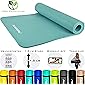 MSPORTS Gymnastikmatte Premium inkl. Tragegurt + Übungsposter + Workout App I Hautfreundliche Fitnessmatte 190 x 60, 80 oder 100 x 1,5 cm - versch. Farben Phthalatfreie Yogamatte
