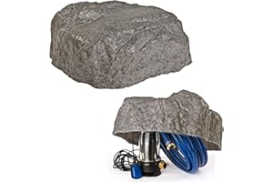 GARTENDEK Grosse Roche pour La Décoration De Paysage - Artificielle, Fausse Pierre pour Le Jardin Et Arrière-Cour - Faux Rocher pour Cacher Les Utilitaires de Jardin, Couverture (M-03, Gris)