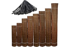 Ogrodzenia Wiklinowe Canisse Osier 150 x 500 cm Clôture de Saule -Canisse Brise Vue Balcon et Patio - Cloture Jardin Exterieur - Protection Contre Le Vent & Le Soleil - 100% Naturel