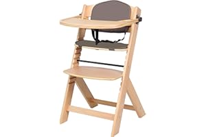 Babify Evo - Trona Evolutiva con bandeja, cojín y respaldo incluidos, Natural