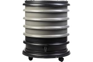 WormBox | Vermicompostador Compostera 4 bandejas Gris | 64 litros | Composta residuos orgánicos, lombrices producen Humus de Lombriz