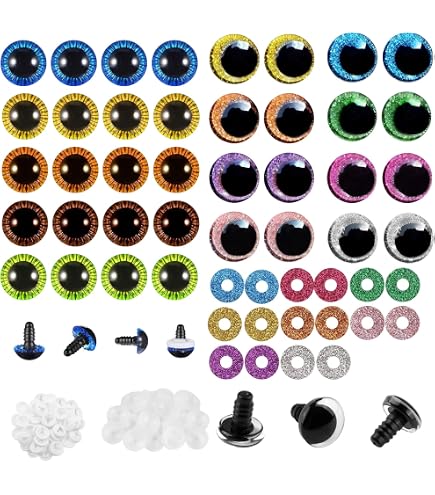 Set De Mini Yeux Mobiles En Plastique - 3 Tailles (3, 4, 5 Mm), Multicolore, Pour Scrapbooking, Loisirs Créatifs
