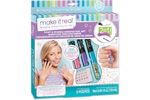 Make It Real Paint & Sparkle Mermaid Nail Art