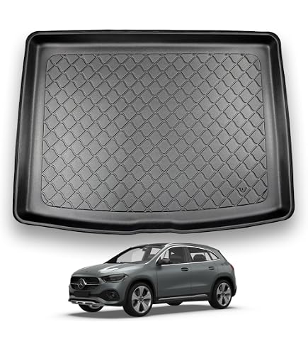 Trunk Cargo Floor Tray Liner Mat For Mercedes-Benz GLA-Class 2021-2025 – Black, Waterproof, Custom Fit