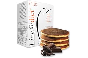 PANCAKE PROTEICI Line@diet | 7 CIOCCOLATO | comode monoporzioni | OLTRE il 60% di PROTEINE | preparato proteico per pancake e crêpes (Cioccolato, 7 Pancake)