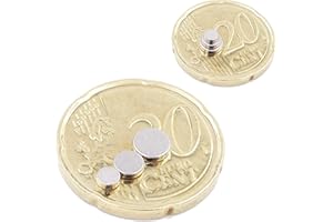 Brudazon | Conjunto de 30 Mini Imanes Discos 3x1mm + 4x1mm + 5x1mm | N52 Nivel más Fuerte - Los imanes de neodimio Ultra Fuertes | Imán del Poder para la Toma de Modelo | Pequeño y Extra Fuerte