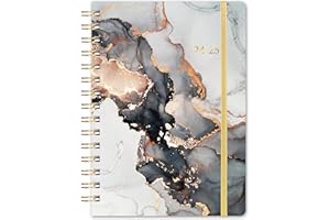 Artfan Academic Diary 2024-2025 - Diary 2024-2025 A5 Week to View, August 2024 - July 2025, 15.3 x 21.3 cm, Black Gliding