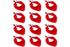 H HOME UNIVERSAL HOME UNIVERSAL® Lote 12 Pañuelos Rojos | Pañuelos Rojos San Fermín | Fiestas del Toro | Lote Grande 12 Unidades