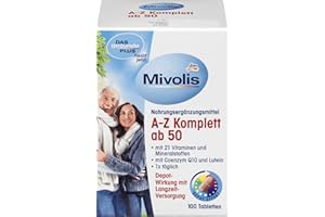 AMINZER HDmirrorR Mivolis A-Z Completa a partir de 50, comprimidos, 148 g, 100 comprimidos
