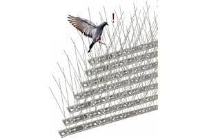 AOKKR Taubenabwehr 3,5 Meter Edelstahl Vogelabwehr - Rostfreie Taubenabwehr Spikes - Vogelschreck und Vogelschutz für Balkon Dach Garten