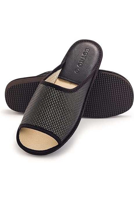 Amazon Chausson Mules Homme Isotoner Claquette Homme Cuir