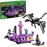 LEGO Minecraft Ender Ejderhası ve End Gemisi 21264-8 Yaş ve &Uuml;zeri Macera Oyunları Seven &Ccedil;ocuklar İ&ccedil;in Minecraft Video Oyununa