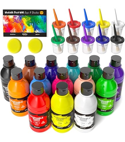 Scola AM600 / 12 / A ArtMix Mélange prêt à la peinture colorée, volume de 600 ml, paquet de 12