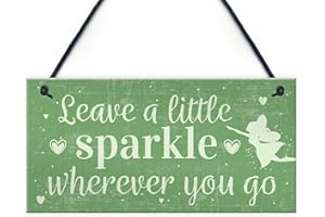 RED OCEAN Garden Sign Garden Shed Fairy Plaque Friendship Best Friend Motivational Birthday Gift