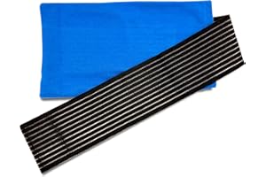 SURGICALMED Pokrowiec na kompres żelowy zimno/ciepło 26×15 cm – wyściełany, prany i wielokrotnego użytku – regulowana elastyczna opaska (rzep) antypoślizgowa – na kolano, szyję, bark i lędźwie