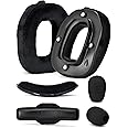 A40 TR Mod Kit – defean Replacement Earpads and Headband Compatible with Astro Gaming A40 TR Headset,Ear Cushions, Upgrade High-Density Noise Cancelling Foam, Added Thickness (Black Velour)