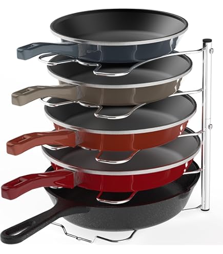 Produktbild von Für HPLIVE Töpfe Und Pfannen, Organizer, Unterschrank, Robustes Pfannenregal Unter Der Spüle, Topfdeckelhalter, Ständer Für Küche, Schneidebrett, Backblech, Aufbewahrung Und Organizer (B