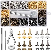 480-teiliges Nieten Set Mit Zange - 4 Farben, 3 Größen Für Lederarbeiten & DIY
