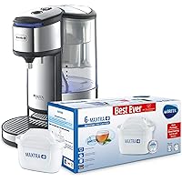 Breville BRITA HotCup Hot Water Dispenser with Integrated Water Filte 1.8 Litre, Stainless Steel [VKJ367] with Brita…